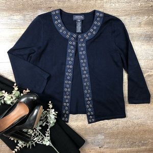 JONES NEW YORK SIGNATURE Blue Cardigan Sweater